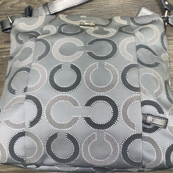 Coach Madison Isabelle Dotted OP Art Shoulder Bag Purse - Picture 5 of 12